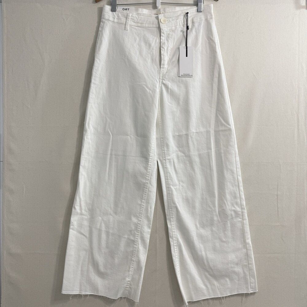 OAT New York White High Rise Wide Leg Jeans Women’s Size 10/30